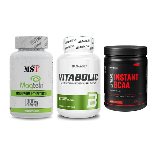 Ausdauer-Set: MST Magnesium + BioTech Vitaboli + Body Attack – alle enthaltenen Artikel