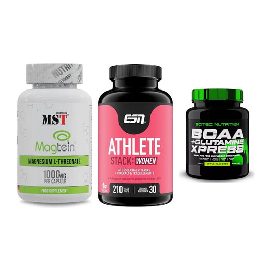Ausdauer-Set: MST Magnesium + ESN Athlete + Scitec BCAA – alle enthaltenen Artikel