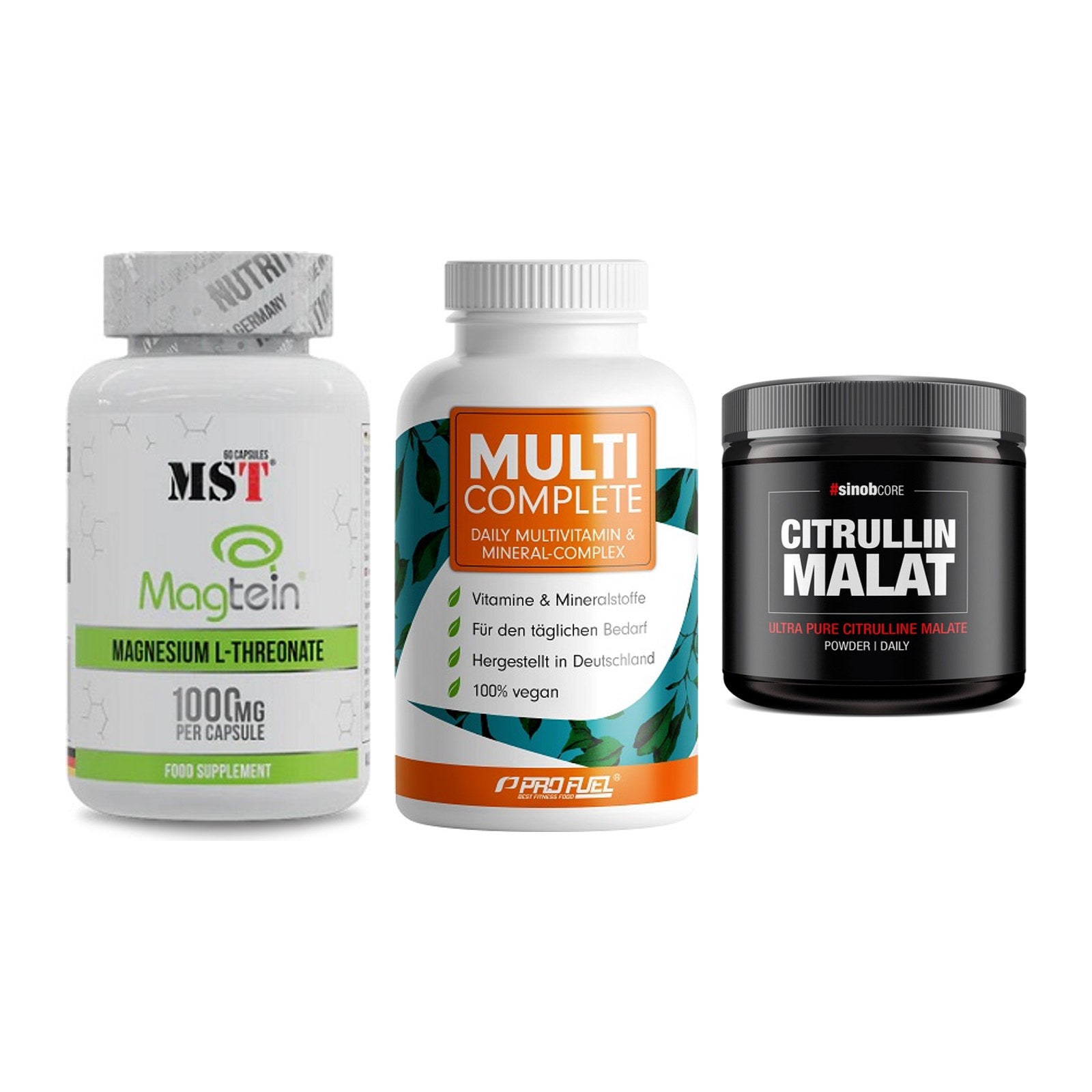 Ausdauer-Set: MST Magnesium + ProFuel MULTI + Sinob Core – alle enthaltenen Artikel