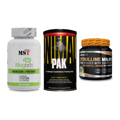 Ausdauer-Set: MST Magnesium + Universal Animal + BioTech Citrulli – alle enthaltenen Artikel