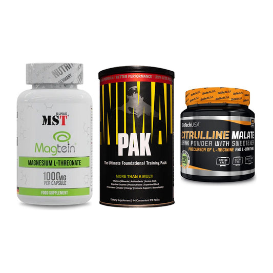 Ausdauer-Set: MST Magnesium + Universal Animal + BioTech Citrulli – alle enthaltenen Artikel