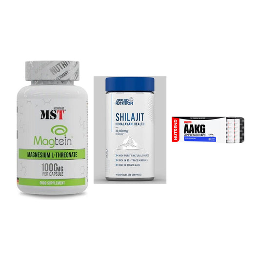 Ausdauer-Set: MST Magnesium + Applied Nutritio + Nutrend AAKG – alle enthaltenen Artikel