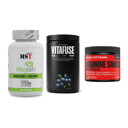 Ausdauer-Set: MST Magnesium + Big Zone Vitafus + Body Attack – alle enthaltenen Artikel