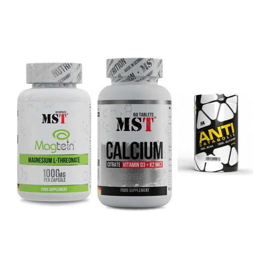 Ausdauer-Set: MST Magnesium + MST Calcium + FA Nutrition – alle enthaltenen Artikel