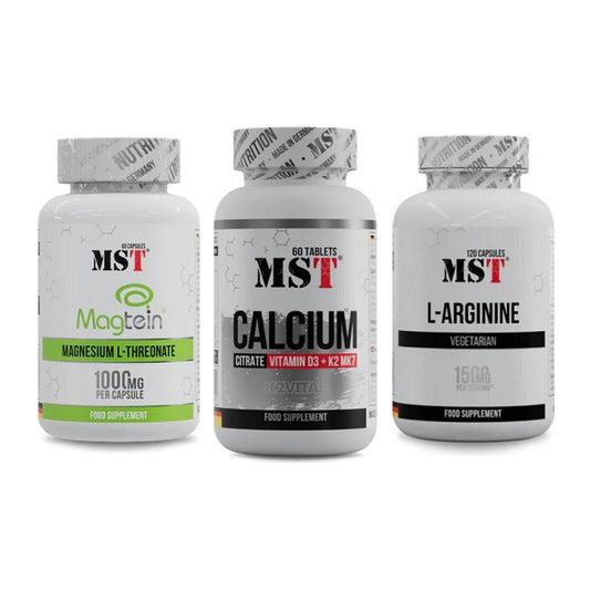 Ausdauer-Set: MST Magnesium + MST Calcium + MST L-Arginine – alle enthaltenen Artikel