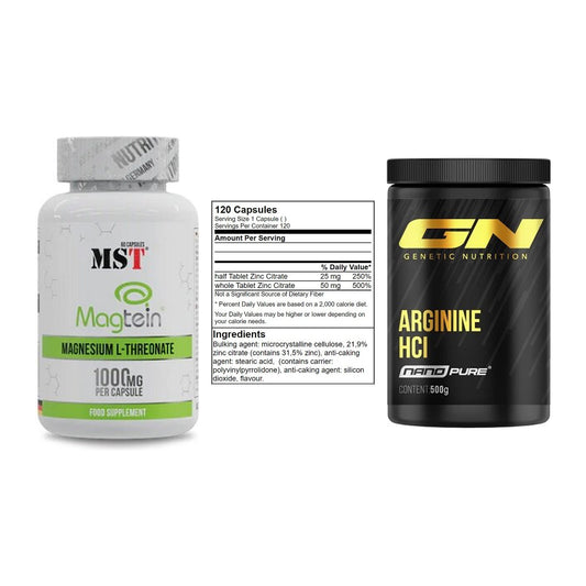 Ausdauer-Set: MST Magnesium + GN Zinc Citrate + GN Arginine HCL – alle enthaltenen Artikel