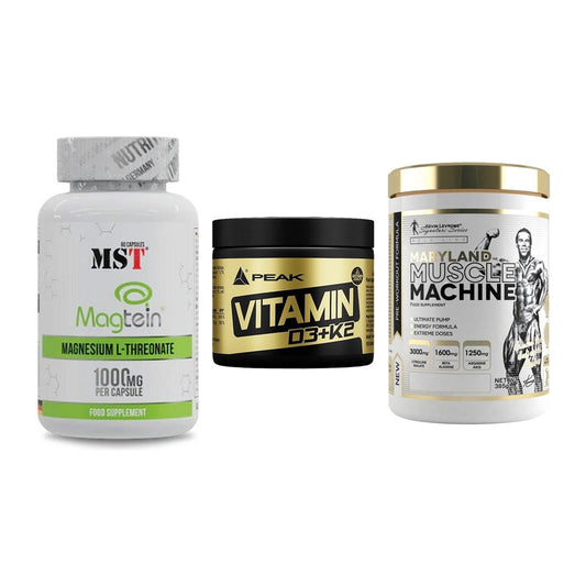 Ausdauer-Set: MST Magnesium + Peak Vitamin + Kevin Levrone – alle enthaltenen Artikel