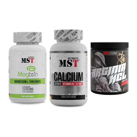 Ausdauer-Set: MST Magnesium + MST Calcium + Big Zone Arginin – alle enthaltenen Artikel