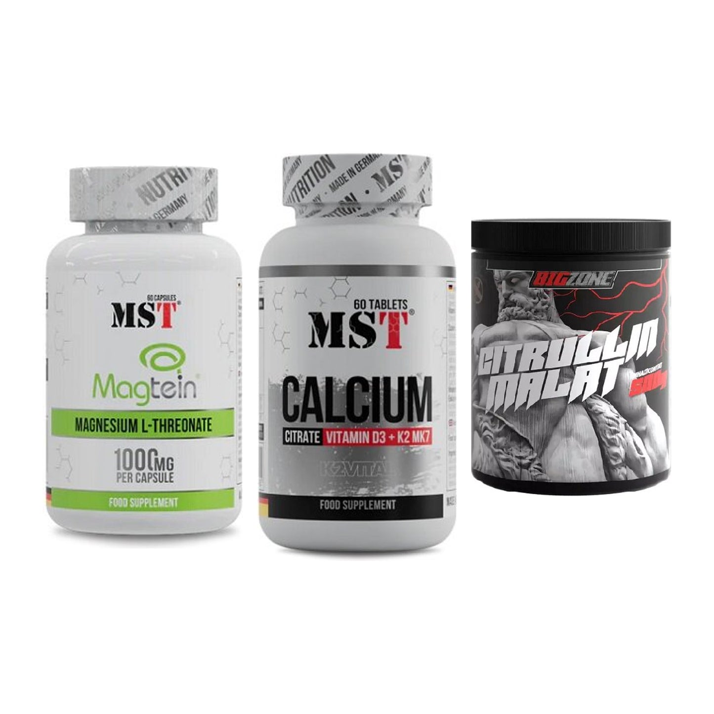 Ausdauer-Set: MST Magnesium + MST Calcium + Big Zone Citrull – alle enthaltenen Artikel