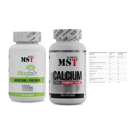 Ausdauer-Set: MST Magnesium + MST Calcium + INLEAD L-Arginin – alle enthaltenen Artikel