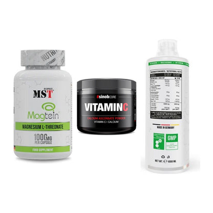 Ausdauer-Set: MST Magnesium + Sinob Vitamin C + MST L-Carnitine – alle enthaltenen Artikel