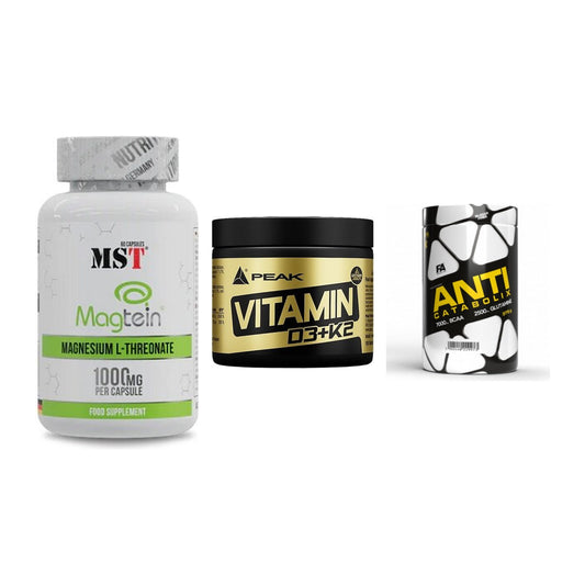 Ausdauer-Set: MST Magnesium + Peak Vitamin + FA Nutrition – alle enthaltenen Artikel