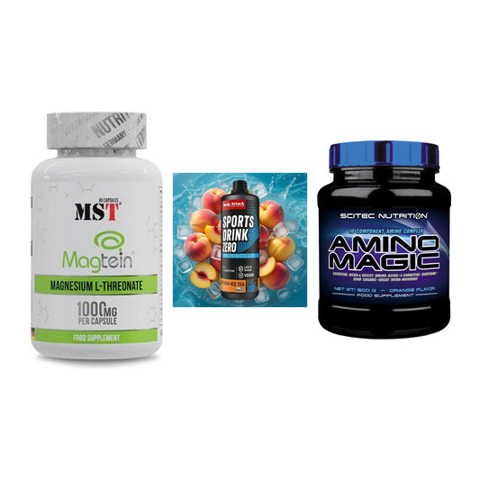 Ausdauer-Set: MST Magnesium + Body Attack + Scitec Amino – alle enthaltenen Artikel