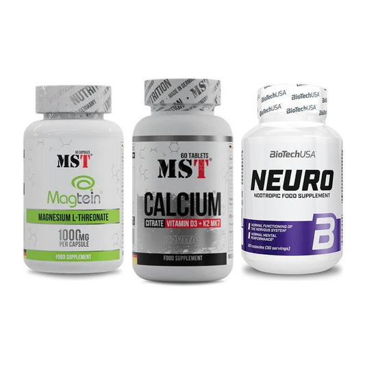 Ausdauer-Set: MST Magnesium + MST Calcium + BioTech Neuro – alle enthaltenen Artikel
