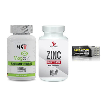 Ausdauer-Set: MST Magnesium + #GYMJUICE ZINC + Olimp AAKG – alle enthaltenen Artikel