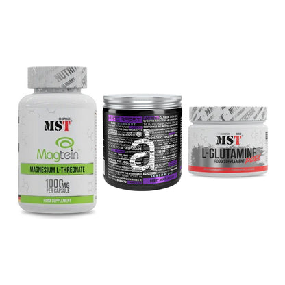 Ausdauer-Set: MST Magnesium + Nanosupps Hype + MST Glutamine – alle enthaltenen Artikel