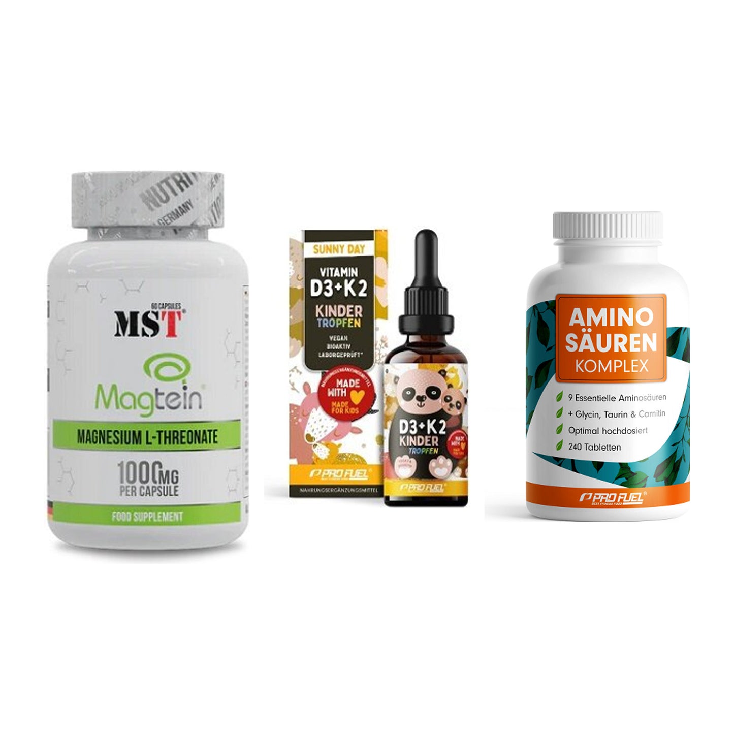 Ausdauer-Set: MST Magnesium + ProFuel VITAMIN + ProFuel Aminosäu – alle enthaltenen Artikel