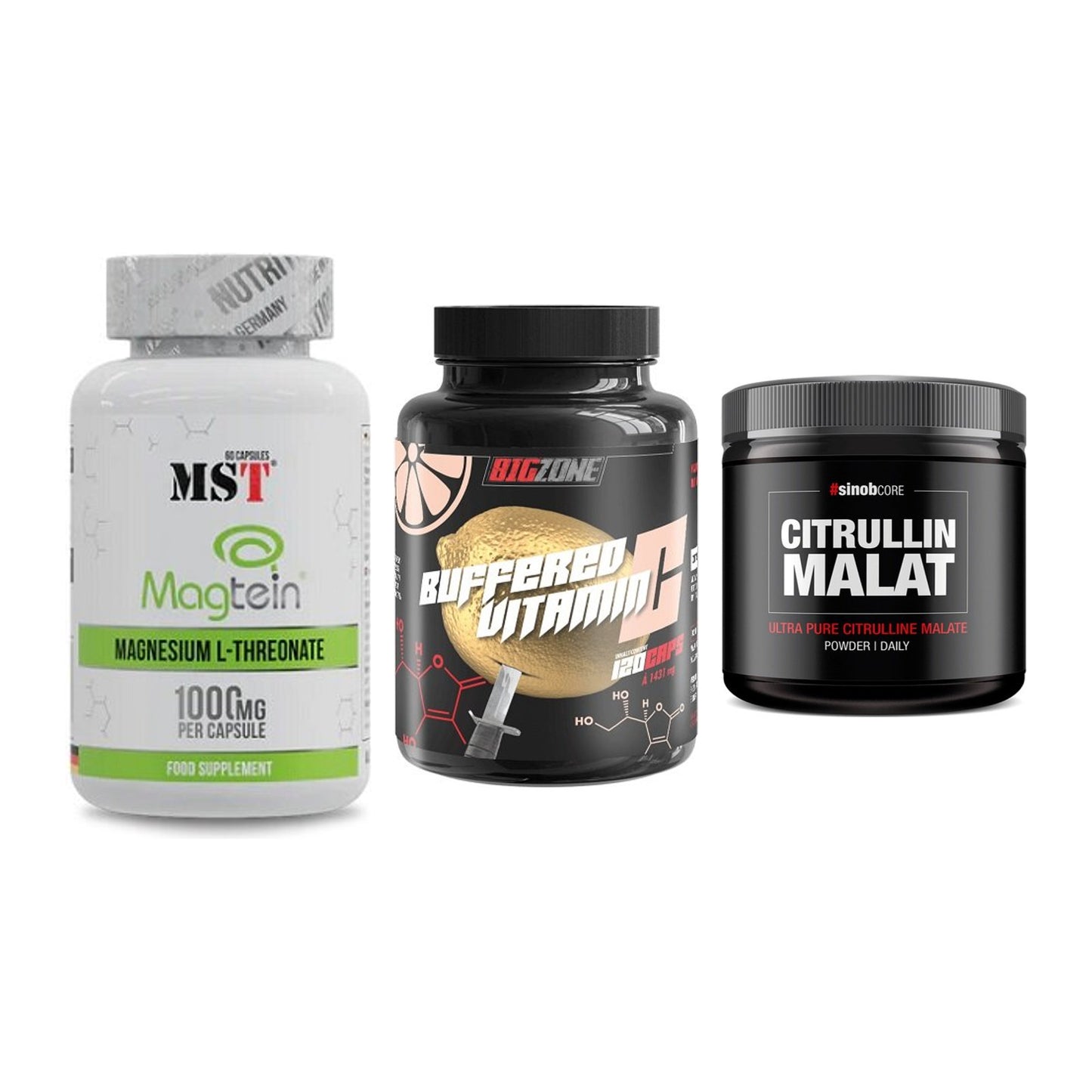 Ausdauer-Set: MST Magnesium + Big Zone Buffere + Sinob Core – alle enthaltenen Artikel