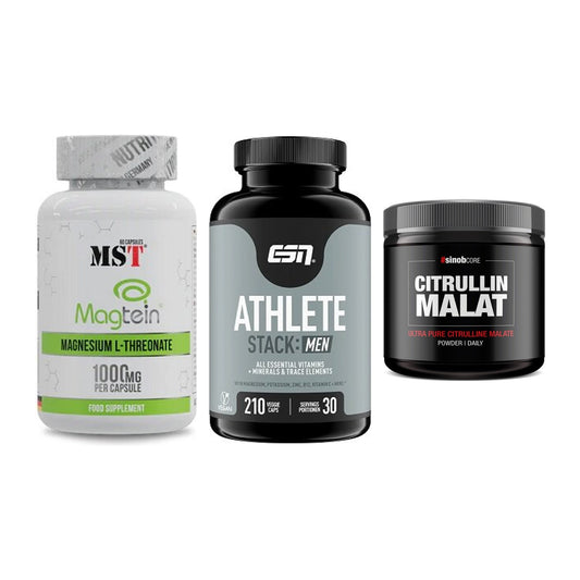 Ausdauer-Set: MST Magnesium + ESN Athlete + Sinob Core – alle enthaltenen Artikel
