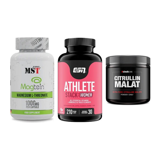 Ausdauer-Set: MST Magnesium + ESN Athlete + Sinob Core – alle enthaltenen Artikel