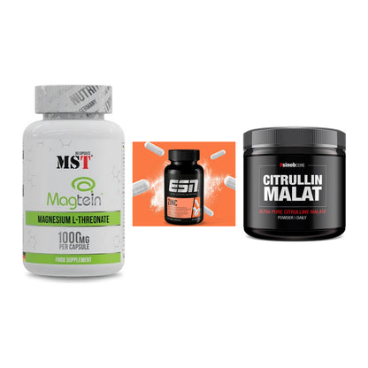 Ausdauer-Set: MST Magnesium + ESN Zinc + Sinob Core – alle enthaltenen Artikel