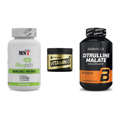 Ausdauer-Set: MST Magnesium + Peak Vitamin D + BioTech Citrulli – alle enthaltenen Artikel