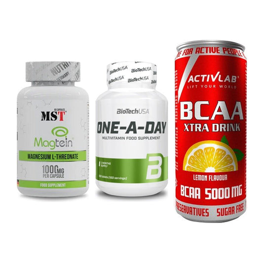 Ausdauer-Set: MST Magnesium + BioTech One A + Activlab BCAA – alle enthaltenen Artikel