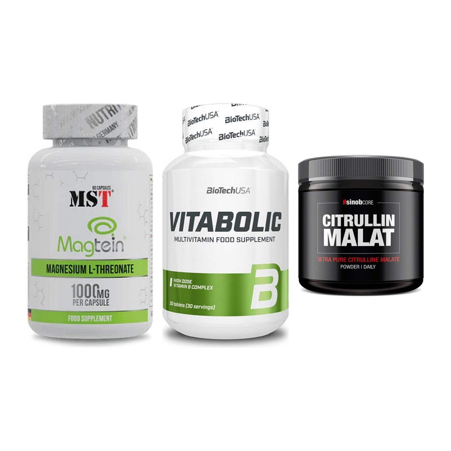 Ausdauer-Set: MST Magnesium + BioTech Vitaboli + Sinob Core – alle enthaltenen Artikel
