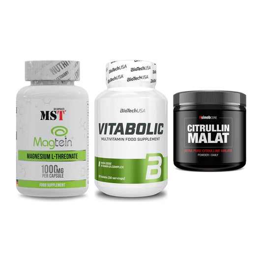 Ausdauer-Set: MST Magnesium + BioTech Vitaboli + Sinob Core – alle enthaltenen Artikel