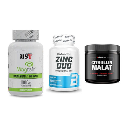 Ausdauer-Set: MST Magnesium + BioTech Zinc Duo + Sinob Core – alle enthaltenen Artikel