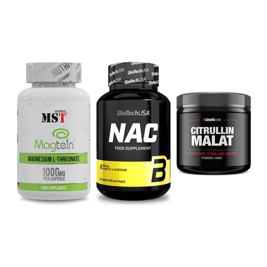 Ausdauer-Set: MST Magnesium + BioTech NAC + Sinob Core – alle enthaltenen Artikel