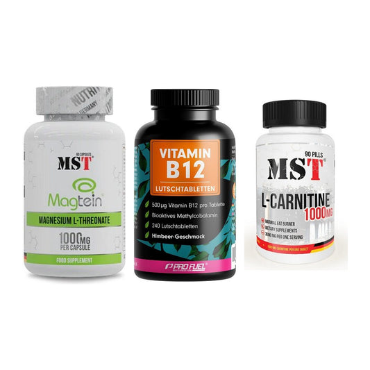 Ausdauer-Set: MST Magnesium + ProFuel Vitamin + MST L-Carnitine – alle enthaltenen Artikel