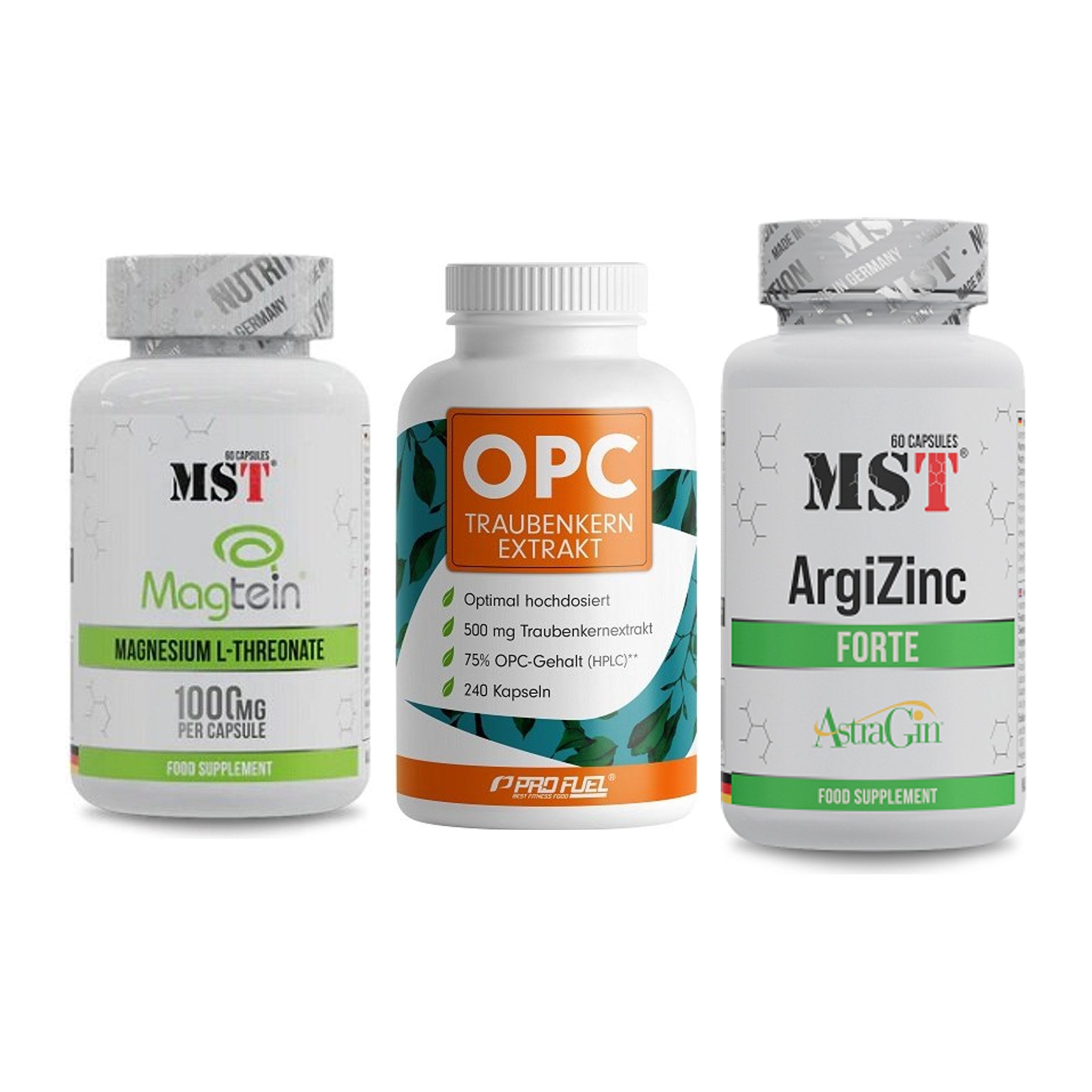 Ausdauer-Set: MST Magnesium + ProFuel OPC + MST ArgiZinc – alle enthaltenen Artikel