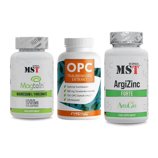 Ausdauer-Set: MST Magnesium + ProFuel OPC + MST ArgiZinc – alle enthaltenen Artikel