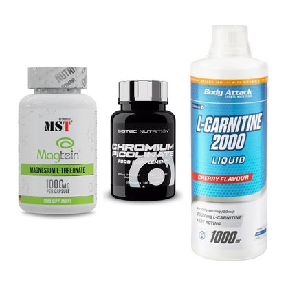 Ausdauer-Set: MST Magnesium + Scitec Chromium + Body Attack – alle enthaltenen Artikel