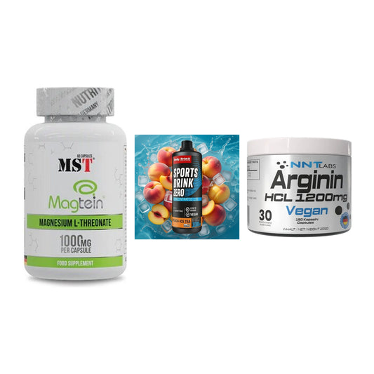 Ausdauer-Set: MST Magnesium + Body Attack + NNT Arginin HCL – alle enthaltenen Artikel