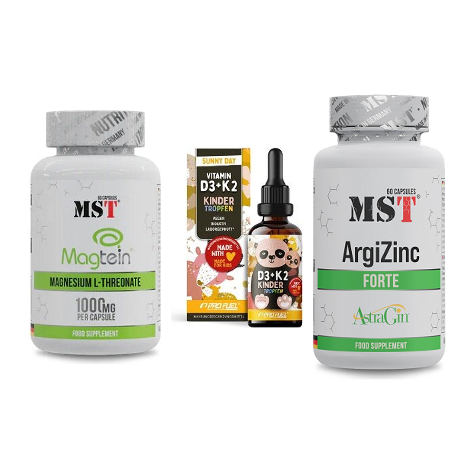 Ausdauer-Set: MST Magnesium + ProFuel VITAMIN + MST ArgiZinc – alle enthaltenen Artikel