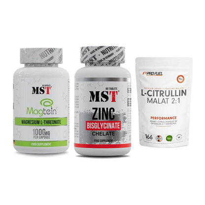 Ausdauer-Set: MST Magnesium + MST Zinc Chelate + ProFuel L-Citrul – alle enthaltenen Artikel
