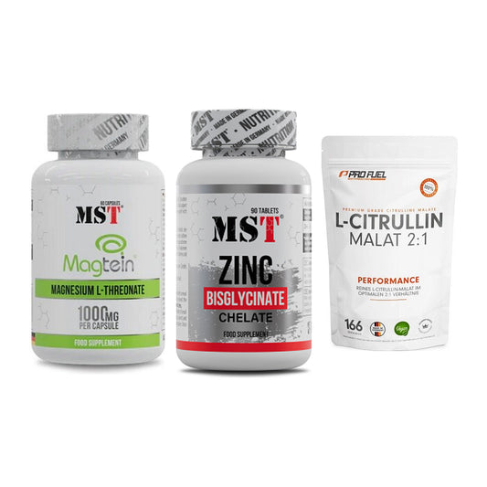 Ausdauer-Set: MST Magnesium + MST Zinc Chelate + ProFuel L-Citrul – alle enthaltenen Artikel