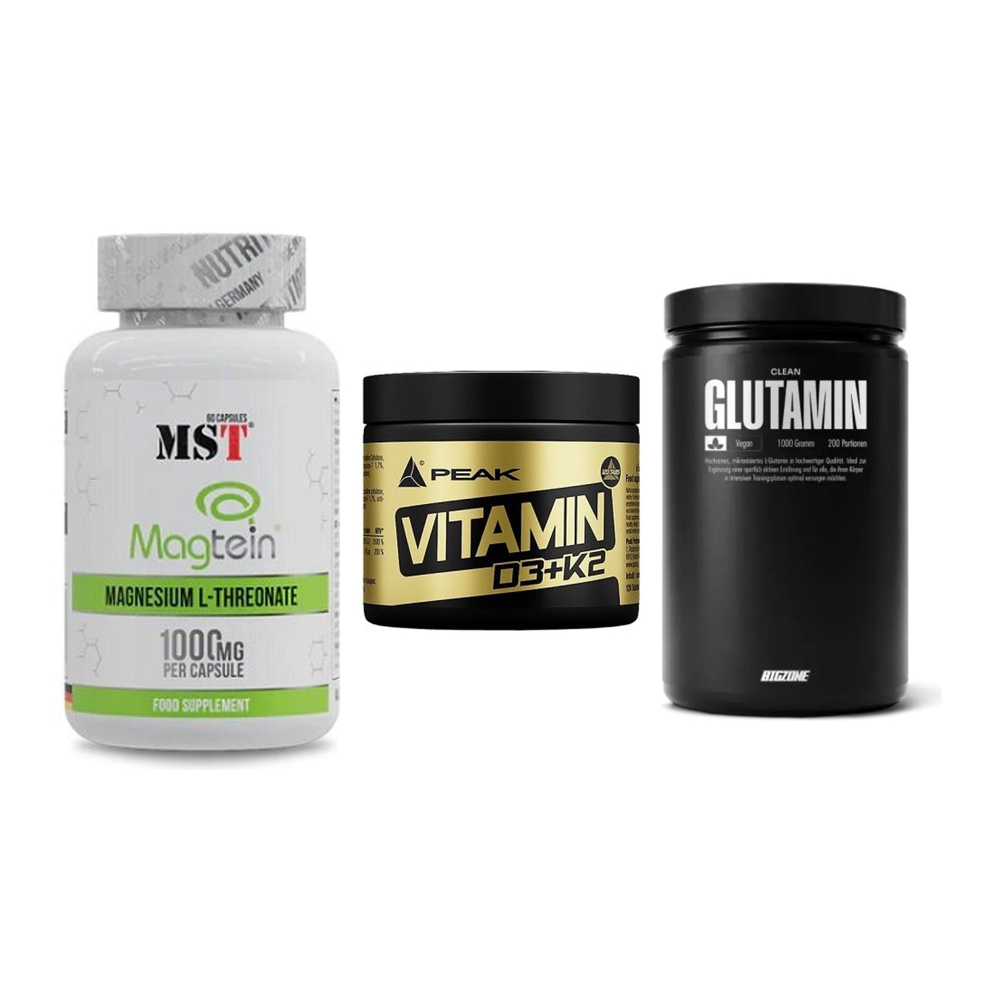 Ausdauer-Set: MST Magnesium + Peak Vitamin + Big Zone Glutami – alle enthaltenen Artikel