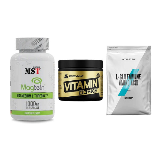 Ausdauer-Set: MST Magnesium + Peak Vitamin + MyProtein – alle enthaltenen Artikel