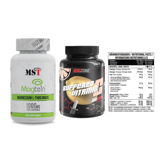 Ausdauer-Set: MST Magnesium + Big Zone Buffere + MST BCAA Zero – alle enthaltenen Artikel
