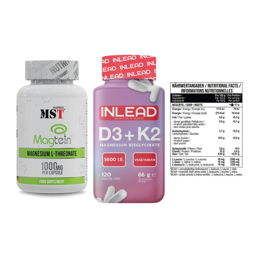 Ausdauer-Set: MST Magnesium + INLEAD Vitamin + MST BCAA Zero – alle enthaltenen Artikel