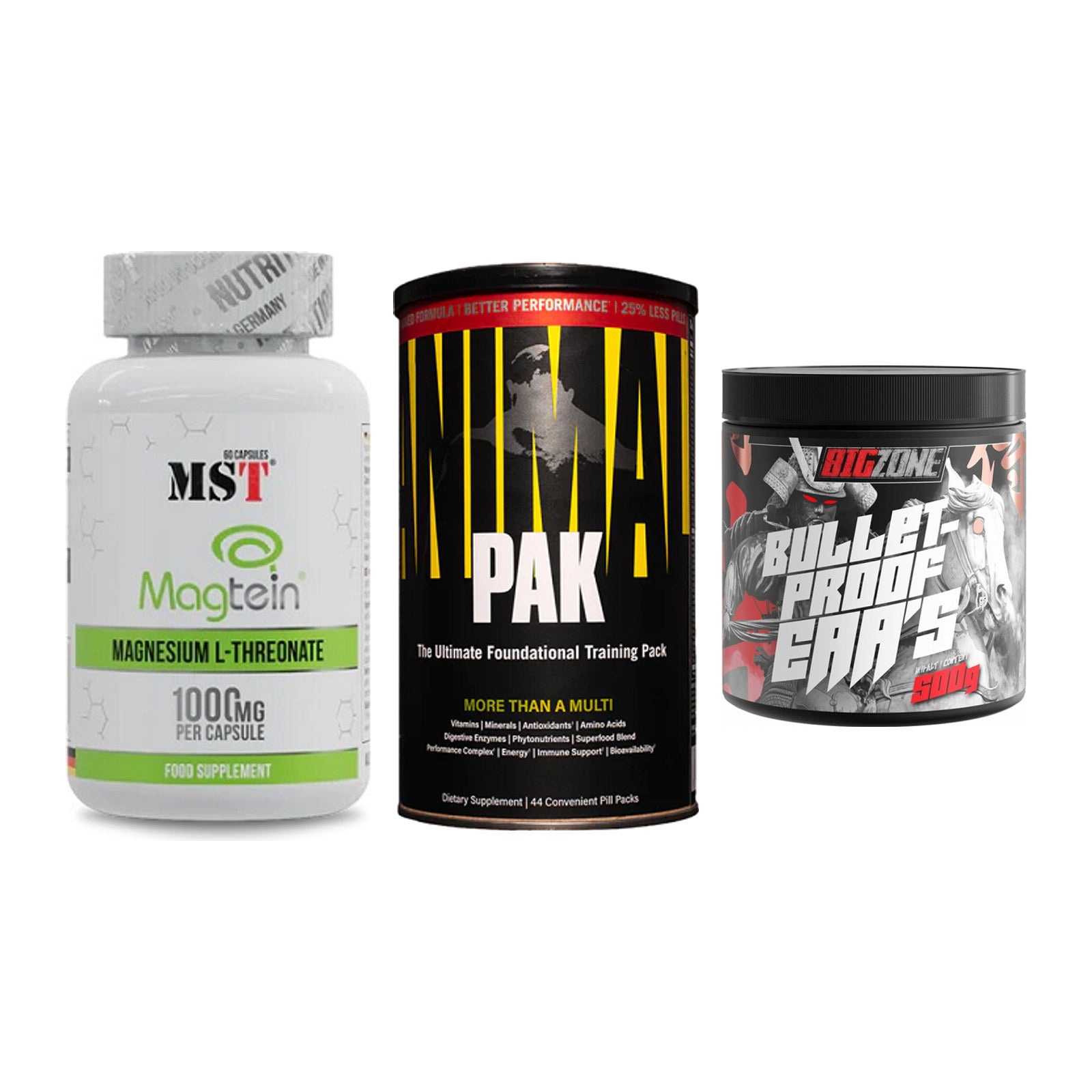 Ausdauer-Set: MST Magnesium + Universal Animal + Big Zone Bulletp – alle enthaltenen Artikel