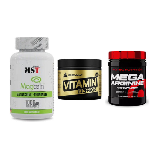 Ausdauer-Set: MST Magnesium + Peak Vitamin + Scitec Mega – alle enthaltenen Artikel