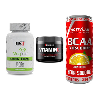 Ausdauer-Set: MST Magnesium + Sinob Vitamin C + Activlab BCAA – alle enthaltenen Artikel