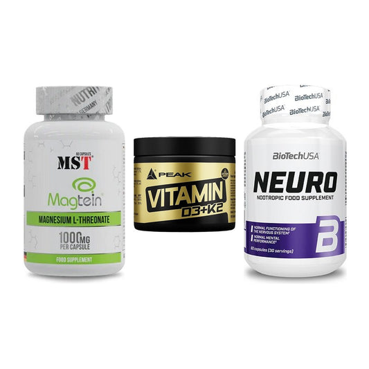 Ausdauer-Set: MST Magnesium + Peak Vitamin + BioTech Neuro – alle enthaltenen Artikel