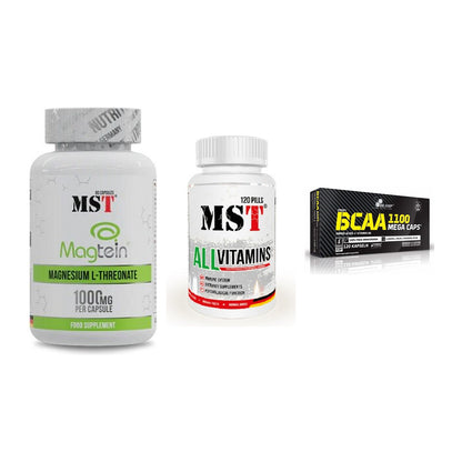 Ausdauer-Set: MST Magnesium + MST All Vitamins + Olimp BCAA Mega – alle enthaltenen Artikel