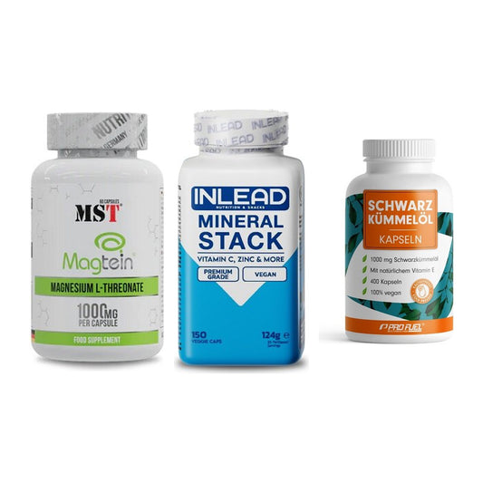 Ausdauer-Set: MST Magnesium + INLEAD Mineral + ProFuel Schwarzk – alle enthaltenen Artikel