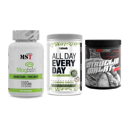 Ausdauer-Set: MST Magnesium + Sinob All Day + Big Zone Citrull – alle enthaltenen Artikel